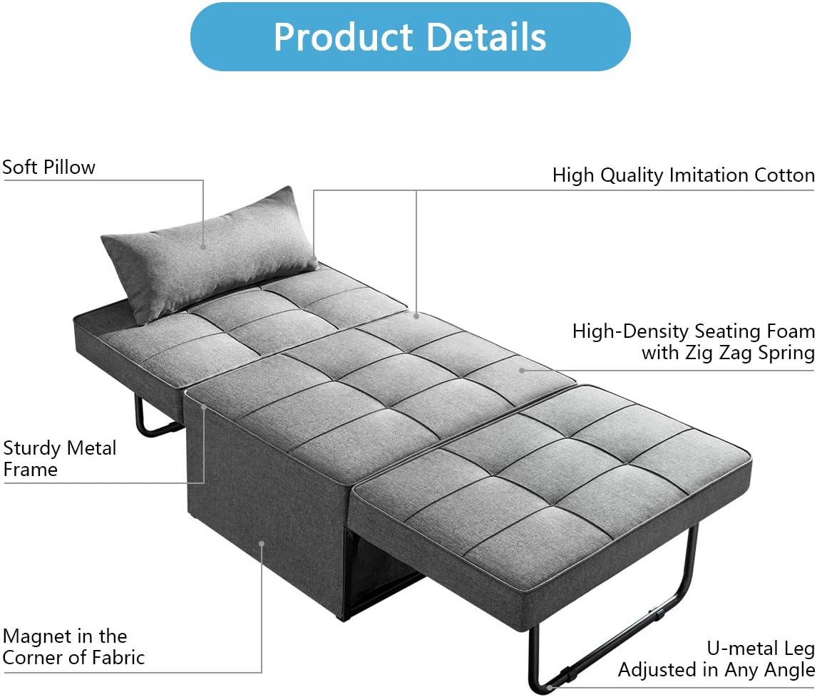 Tri-fold sofa