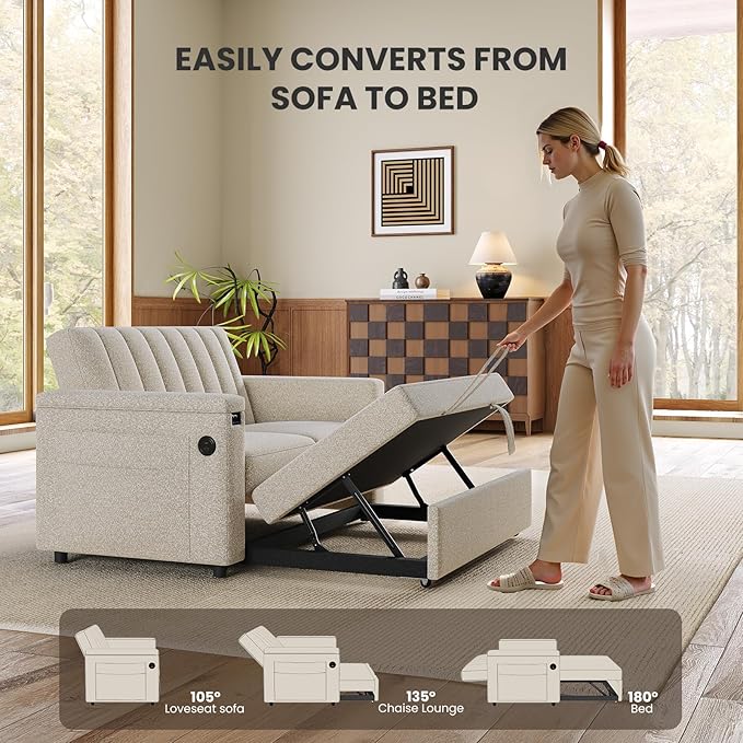 Convertible Sleeper Sofa Bed