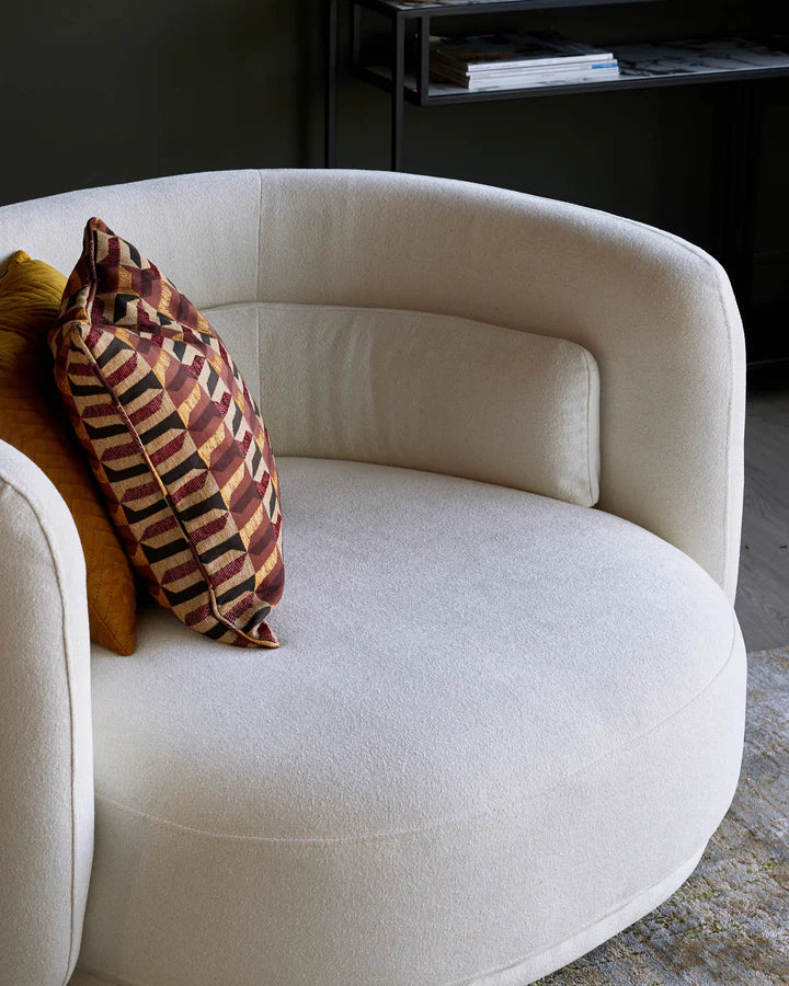 Olive Green Velvet Swivel Loveseat