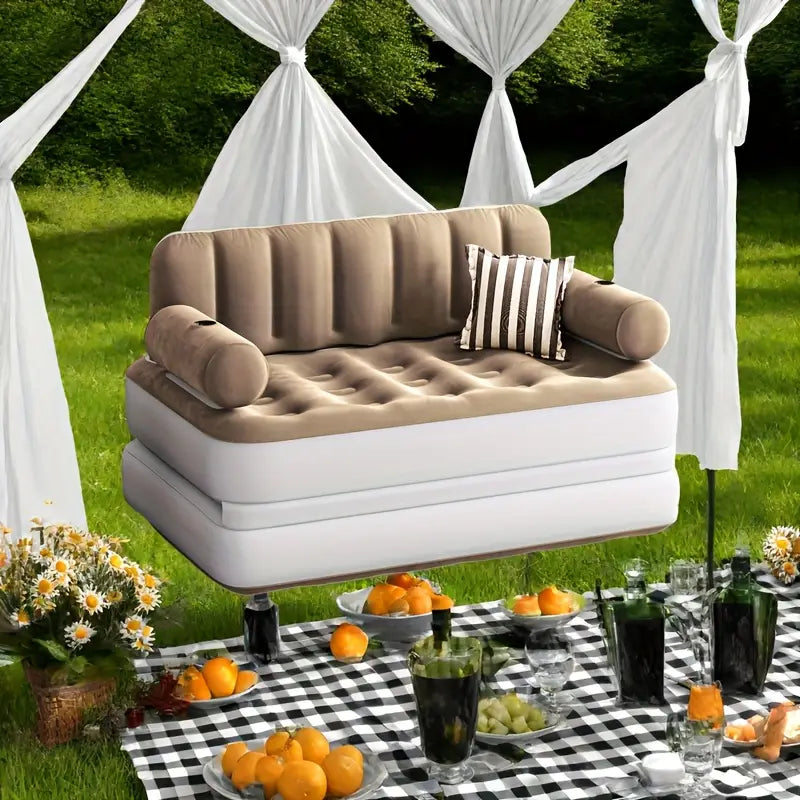 2-person rectangular air mattress sofa bed