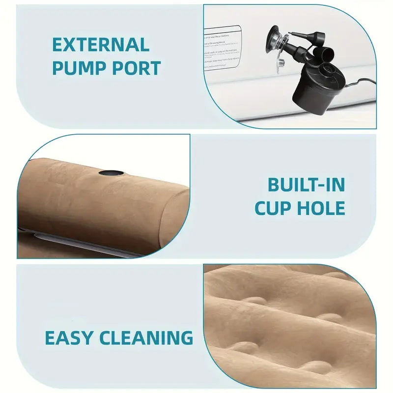 2-person rectangular air mattress sofa bed