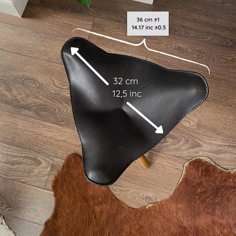 Handmade Genuine Leather Stool
