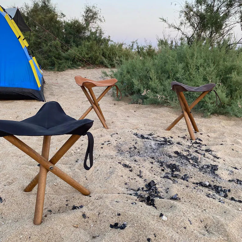 Handmade Genuine Leather Stool