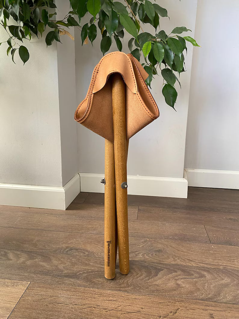 Handmade Genuine Leather Stool