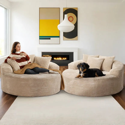 Round compressed sofa