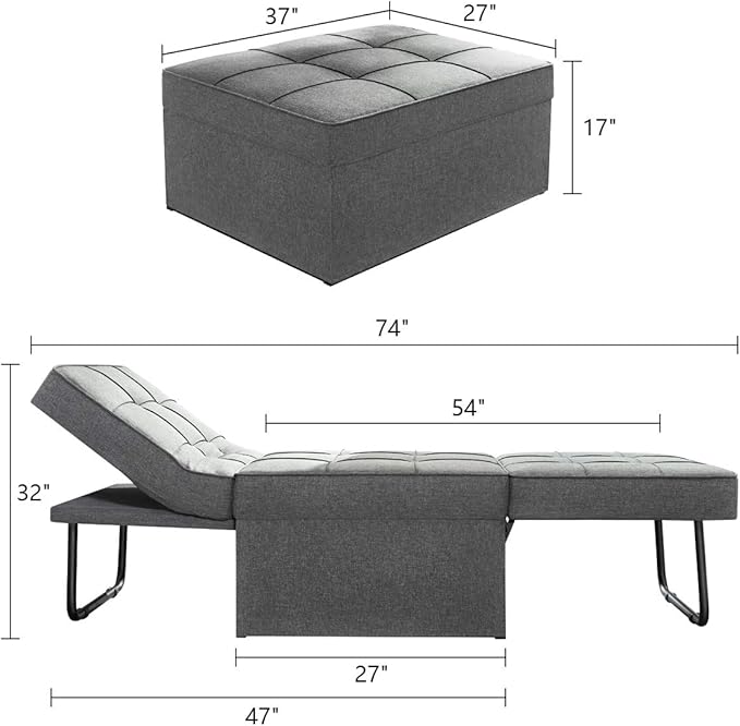 Tri-fold sofa