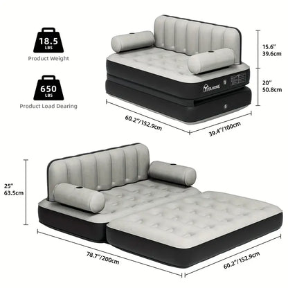 2-person rectangular air mattress sofa bed