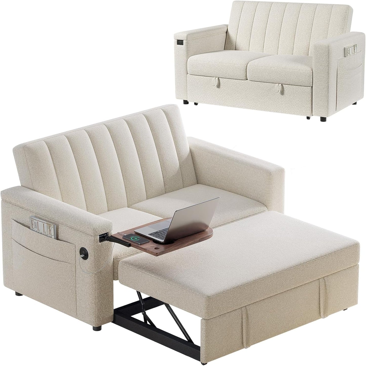 Convertible Sleeper Sofa Bed