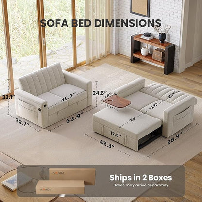 Convertible Sleeper Sofa Bed