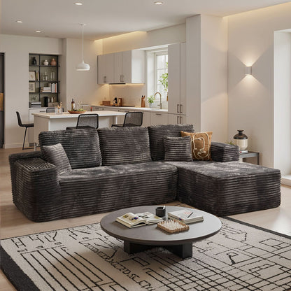 104" L-Shape Modular Couch with Chaise