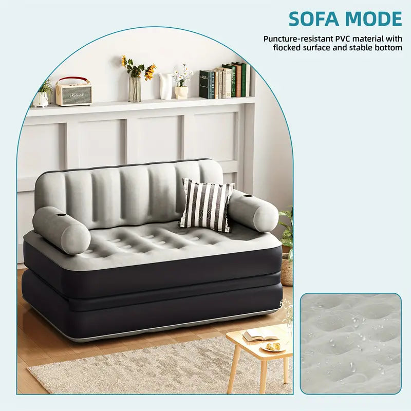 2-person rectangular air mattress sofa bed