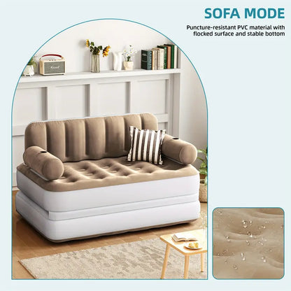 2-person rectangular air mattress sofa bed