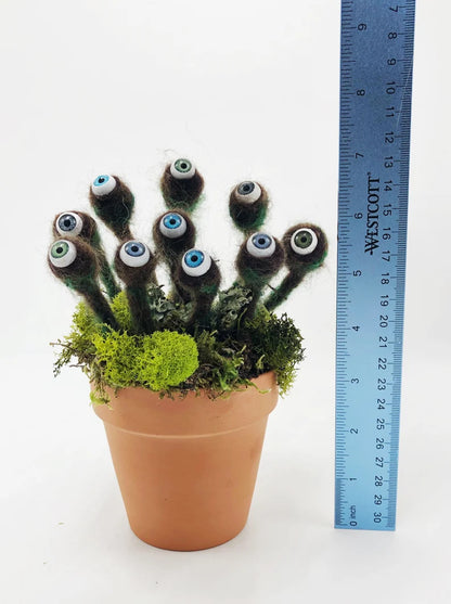 Potted Eye Lichen Art Sculpture