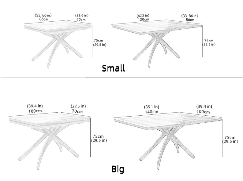 Multi-Functional Extendable Height-Adjustable Table