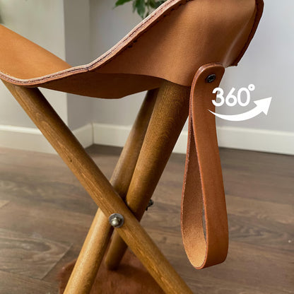 Handmade Genuine Leather Stool