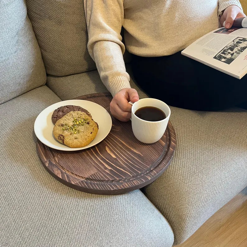 Handmade Wooden Sofa Tray Table