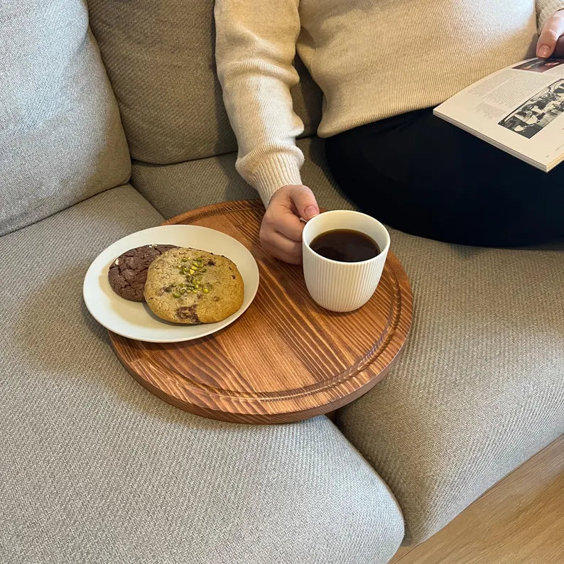 Handmade Wooden Sofa Tray Table
