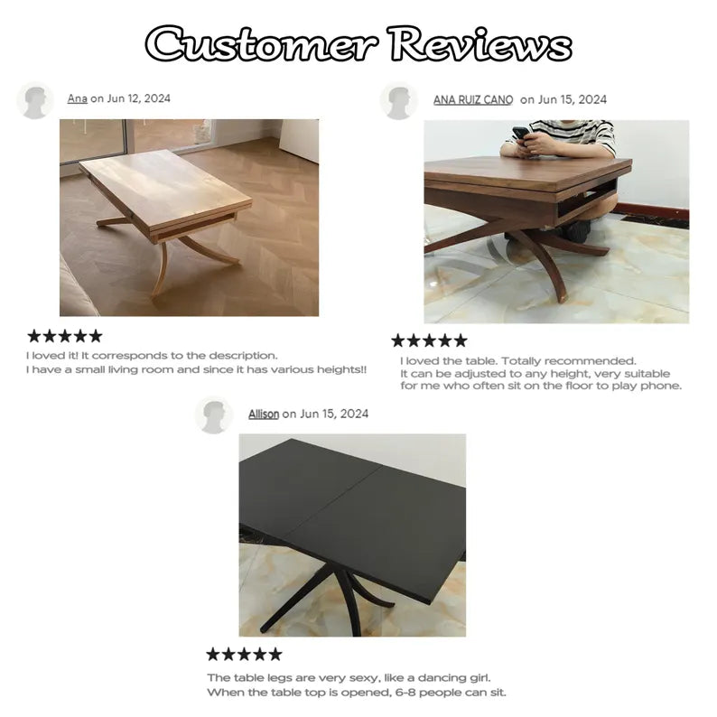 Multi-Functional Extendable Height-Adjustable Table