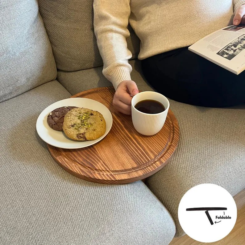 Handmade Wooden Sofa Tray Table