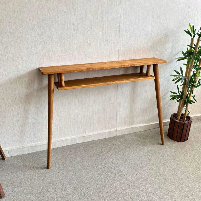 Modern Natural Wood Console Table