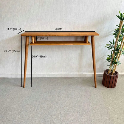 Modern Natural Wood Console Table